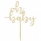 Preview: Cake Topper - oh baby - Holz